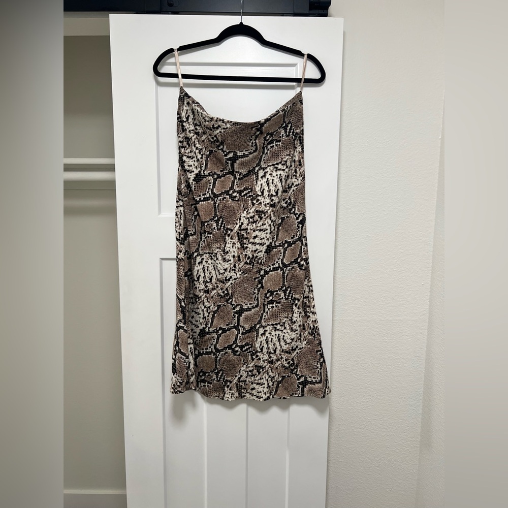 She + Sky Snake Print Skirt